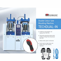Machine à presser les semelles TPR bicolores Technocrat pour la fabrication élégante de semelles de chaussures, fabriquée en Inde