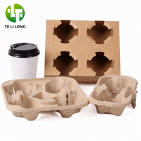 Porte-boissons pliable en papier 2 et 4 tasses – Boîte portable pour café, Coca et boissons à emporter
