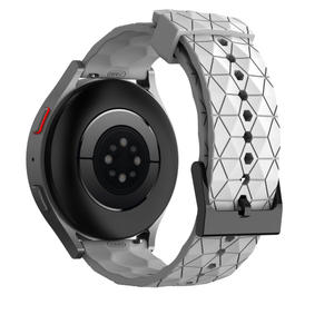 Bracelet de montre à motif de football 20 22mm pour <span class=keywords><strong>Huawei</strong></span> watch GT2 <span class=keywords><strong>GT3</strong></span>/pour samsung S2 /<span class=keywords><strong>active</strong></span> 2/pour Amazfit GTR en silicone - Product Image 3