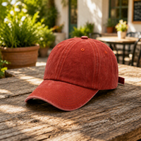 Topi Baseball Katun Vintage Dicuci, Logo Kustom OEM ODM Langsung dari Pabrik Bightsun, Topi Outdoor Bernapas untuk Grosir