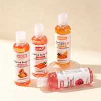 UUKKG Huile Corporelle Portable 100ml Personnalisable à la Formule Sur Mesure, Huile de Massage Éclaircissante au Curcuma, Vitamine C, Noix de Coco et Rose, Vente en Gros
