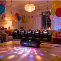 Projecteur Beam RVBW 4-en-1 à tête mobile, éclairage d'ambiance très populaire pour bars, concerts et salles de diffusion en direct
