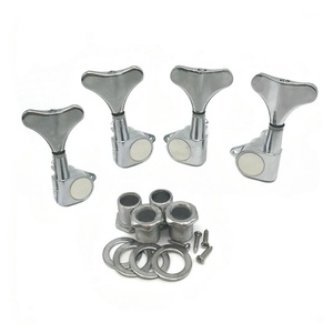 Clavijas de Afinación Selladas para <span class=keywords><strong>Bajo</strong></span> Eléctrico de <span class=keywords><strong>5</strong></span> <span class=keywords><strong>Cuerdas</strong></span>, Aleación de Zinc, 3R2L, Negro Cromado Plateado, Venta al por Mayor de Afinadores para <span class=keywords><strong>Bajo</strong></span> - Product Image 4