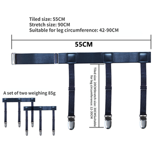 Meilleure Vente Clips de Fixation Antidérapants et Antirides pour Chemises Homme et Femme Jarretières Élastiques à Haute Élasticité pour les Jambes - Product Image 4