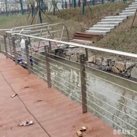 Garde-corps en câble d'acier inoxydable 304/201 pour pont-câble de viaduc de parc fluvial, origine Ningbo