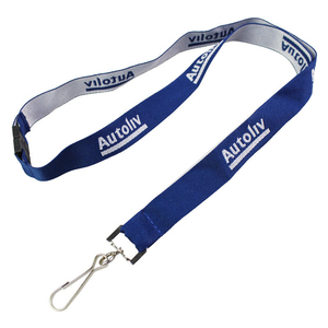 High Quality Polyester Rope Lanyard Jacquard/Gravure Printed Keychain Label with Neck Straps Hook Accessory