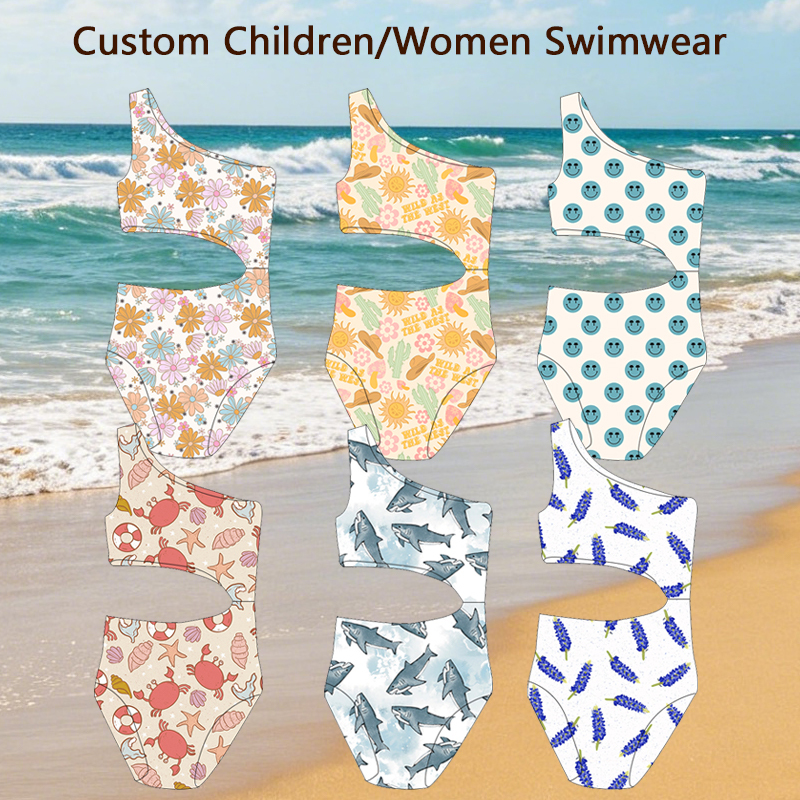 Boutique Girls Swimsuit with Camisole Sleeveless
