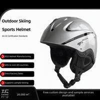 Casques de ski pour sports de neige avec coussinets d'oreille amovibles, circonférence de tête réglable et protection antichoc