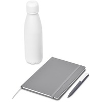 Ensemble cadeau de carnet A5 personnalisable avec logo d'entreprise, stylo, gobelet en acier inoxydable, ensemble cadeau en cuir PU