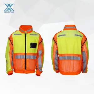 LX Hot Selling Breathable Reflective Safety Work Jackets Hi Vis Security Safety Jackets Coat