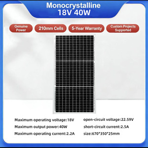 China <b>Solar</b> Factory Price 18V 40W Flexible <b>Solar</b> <b>for</b> <b>Sale</b> Monocrystalline Silicon Folding <b>Paneles</b> Solares Portatil - Product Image 5