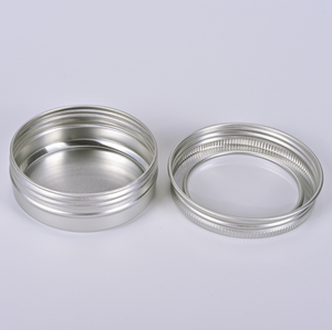 30ml 80ml 100g 80g 150 ml 150 60ml 100ml 150 ml 60 grammi 60g 100g 150g barattoli di latta in alluminio argento con finestra in PVC trasparente - Product Image 2