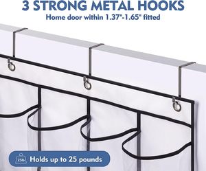 28 Large Clear Over the <strong>Door</strong> <strong>Shoe</strong> <strong>Rack</strong> with Crystal Pockets Hanging <strong>Shoe</strong> Organizer Storage <strong>Shoe</strong> Holder for Closet Hanger - Product Image 5