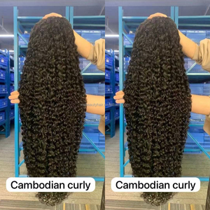 Wholesale Brown Burmese Curly <b>Wig</b> HD Lace Closure <b>Wig</b> Raw Vietnamese Burmese Curly Human Hair 13*4 Lace <b>Front</b> <b>Wig</b> - Product Image 3