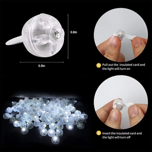 50pcs LED nhấp nháy bóng bay với Pin hoạt động ánh sáng cho bữa tiệc sinh nhật lễ hội Giáng sinh trang trí kỳ nghỉ lễ kỷ niệm - Product Image 3