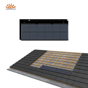 18.9% 大功率光伏太阳能屋顶瓦单晶面板支持多种颜色发电机瓦