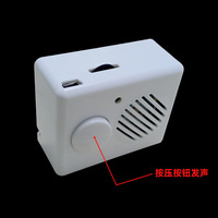 Boîte d'enregistrement de messages sonores MP3 avec mémoire de 4 Mo et batterie AAA remplaçable pour peluche