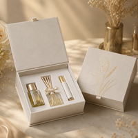 Boîte rigide carrée personnalisée, écologique, biodégradable, en matériaux recyclés, avec fermeture magnétique, design portable pour cosmétiques et parfums
