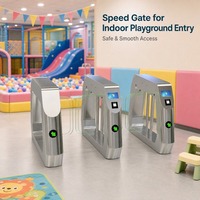 Gerbang Putar Pintar dengan Pembaca Kartu RFID dan Sensor Dua Arah untuk Manajemen Akses Pusat Perbelanjaan