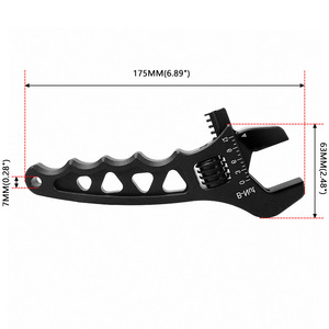 Adjustable Aluminum Wrench AN3-AN12 Oil Pipe Connector <b>Tool</b> For Auto Repair - Product Image 1