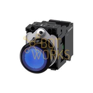 Indicatore Luminoso in Plastica Siemens 3SU11020AB503BA0 - LED Blu Classificato IP65 24V Durata 50000 Ore Nuovo - Product Image 1