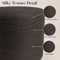 Soft Breathable Eco-Friendly Cotton Acrylic Blend Yarn 61% Lyocell Dyed for Ladies High-End Summer Knitwear 28s