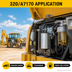 Filtro de Combustible JCB 320/A7170, Separador de Agua y Combustible Diésel en Línea para Retroexcavadora, Manipulador Telescópico, Excavadora, Piezas de Motor - Product Image 4