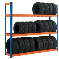 Peterack Adjustable Tyre Racks System Tire Stacking Shelves Warehouse Storage Medium Duty Metal Shelving Industrial