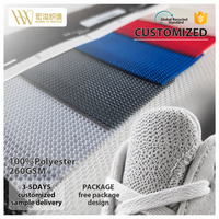 Couleurs personnalisées, 100% polyester, tricoté chaîne, sandwich 3D, écologique, séchage rapide, uni, facile à nettoyer, respirant, léger, maille