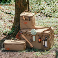 Sac de rangement tactique de camping en tissu Oxford imperméable, pliable et portable, pour pique-nique et voyages en plein air