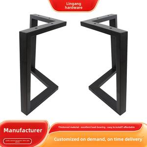 أرجل مكتب مكتب كبيرة فنية من الحديد بسيطة مع لوحة دعم استخدام الأثاث المنزلي - Product Image 3