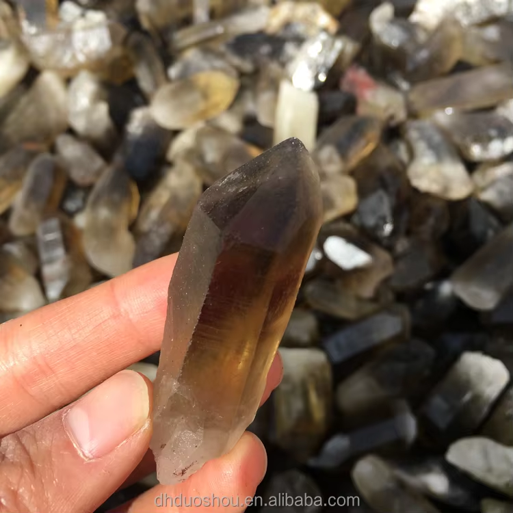 Rock Smoky Quartz Crystal Points Raw Crystal