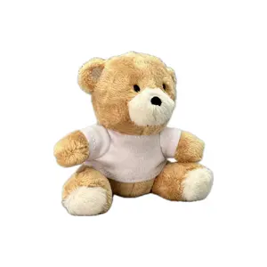 Plushie Custom Stuffed Animal Teddy Bear Shaped Plush Keychain Keyrings For Gifts And Give Aways