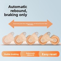 Roue d'exercice abdominale à rebond automatique avec support de plaque, équipement d'exercice abdominal pour hommes à usage domestique JFL-001