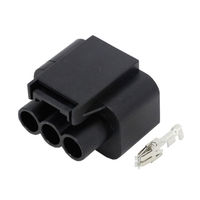 Connecteur étanche pour automobile, 3 broches, 6.3mm, série 1743271-2 femelle, prise automobile, fil électrique, radiateur, ventilateur, harnais