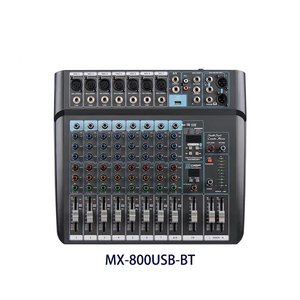 Personalizzato Full Music DJ Controller alimentato Mixer 8-Channel 6 ingressi per microfono Console di controllo sistema <span class=keywords><strong>Audio</strong></span> professionale USB - Product Image 4