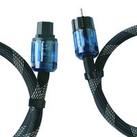 Câble d'alimentation HiFi 10AWG OD17MM 1M OFC conducteur cuivre blindage cordon d'alimentation haut de gamme cordon secteur secteur avec prise US + connecteur IEC C13