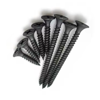 Vis à cloisons sèches Bangna en acier au carbone 3.5/3.9/4.2/4.8mm 15-100mm, haute résistance, filetage grossier, tête trompette, phosphatées noires