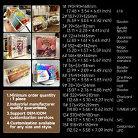 Étuis magnétiques en acrylique ETB avec protection UV pour présentoirs de boosters Pokémon, boîtes de rangement en acrylique UPC SPC ETB