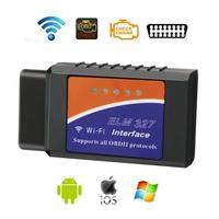 Adaptador Wifi Obd2 con Certificación CE ROHS, Lector de Códigos Elm327, Escáner de Automóviles Obdii, Herramientas de Diagnóstico Automotriz, Compatible con Todos los Protocolos OBD II