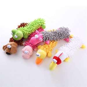 HIPHOPPET OEM dayanıklı köpek çiğneme oyuncakları <span class=keywords><strong>Squeaky</strong></span> & Crinkle interaktif peluş oyuncaklar hiçbir küçük orta büyük köpek için doldurma düz tasarım - Product Image 5