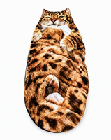 Sac de couchage d'hiver pour adulte, style enveloppe, rembourrage en fibres de soie, tissu en coton, design respirant, longueur 175 cm, 520 g, emballé sous vide