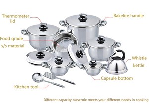 Vente flash Dessini Ensemble de casseroles toutes saisons <span class=keywords><strong>Induction</strong></span> Antiadhésif Casserole avec couvercle thermomètre Acier inoxydable pour usage domestique - Product Image 6