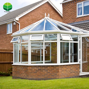 <span class=keywords><strong>Prix</strong></span> compétitif Triangle quatre <span class=keywords><strong>saisons</strong></span> Patio solaire sur pied verre extérieur maison hiver véranda cadre en aluminium serre - Product Image 4