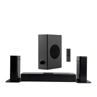 Vofull Nouveau Haut-Parleur Soundbar Tv 5.1 Fil Barre de Son Système Audio Dulby Soundbar Haut-Parleur pour Home Cinéma Bleu