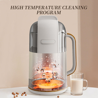 Mixeur alimentaire multifonctionnel à chauffage automatique, écran tactile numérique, 1200 ml, machine à lait de soja électrique pour la cuisine domestique