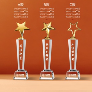 Trophée en cristal de diamant 2026 avec logo gravé / Trophée en cristal de diamant transparent / Récompense en cristal en forme de diamant pour cadeau d'affaires - Product Image 2