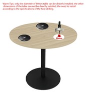 Produits innovants 2024 table en bois chargeur sans fil bureau intégré chargeur USB chargeur rapide sans fil