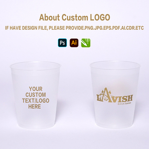 Gobelets de stade personnalisés avec logo, vente en gros, gobelets de stade en <span class=keywords><strong>plastique</strong></span> PP réutilisables, personnalisés, givrés, pour les équipes sportives et les événements - Product Image 2