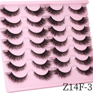 Faux cils 14 paires de cils wispy cat eye cils vison 8D volume moelleux doux faux cils pack pour auto-application à la maison - Product Image 5